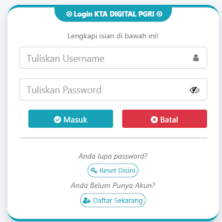 Register PGRI Bener Meriah - Persatuan Guru Republik Indonesia Cabang Bener Meriah